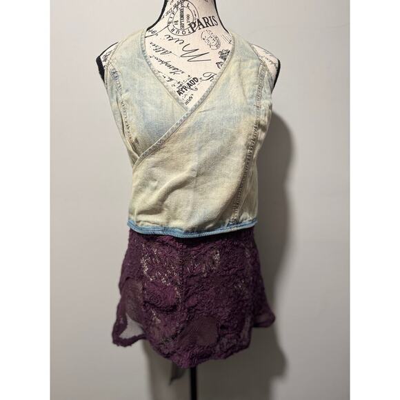 Zara Tops - Upcycled Tie-back Zara top